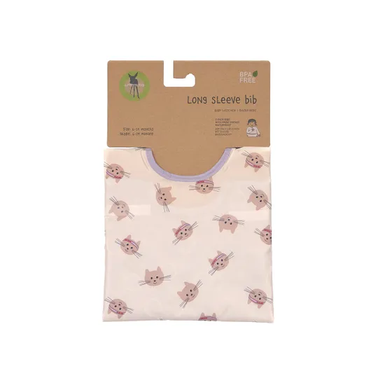 Lässig Tiny Team Cat Slab Met Mouwen - 2 Stuks - Paars