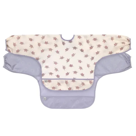 Lässig Tiny Team Cat Slab Met Mouwen - 2 Stuks - Paars