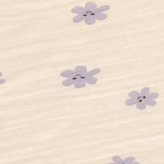 Lässig Tiny Team Swaddle & Burp Doeken - 3 Stuks - 60 x 60 cm - Pastel Lila