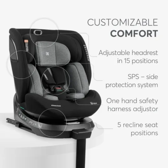 Kikkaboo Autostoel i-Orbit Donker Grijs