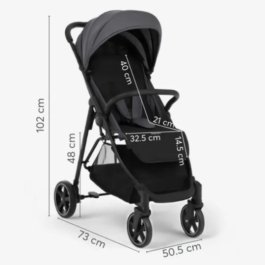 Kikkaboo Alexa Buggy - Zwart