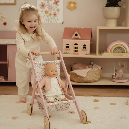 Little Dutch Poppenbuggy – Hout