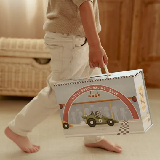 Little Dutch Speelkoffer Racebaan - Hout