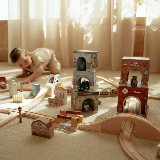 Little Dutch Stapeltoren Inclusief 6 Auto’s – Hout