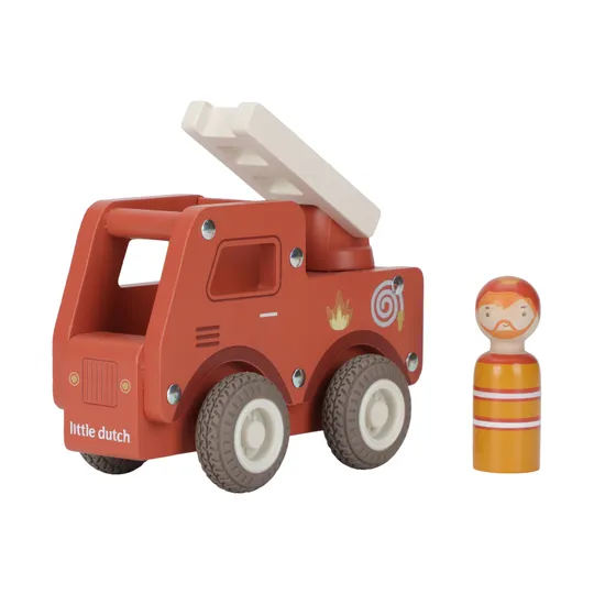 Little Dutch Brandweerwagen Inclusief Pegdoll – Hout