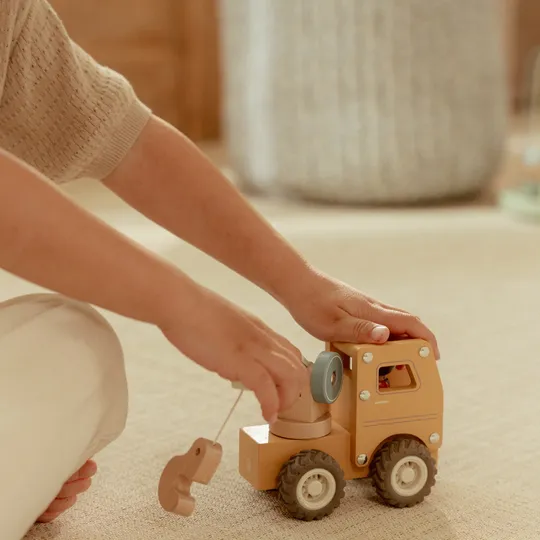 Little Dutch Kraanwagen Inclusief Pegdoll – Hout