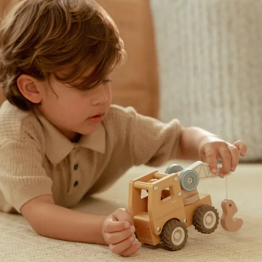 Little Dutch Kraanwagen Inclusief Pegdoll – Hout