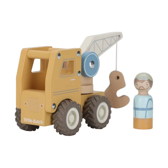 Little Dutch Kraanwagen Inclusief Pegdoll – Hout