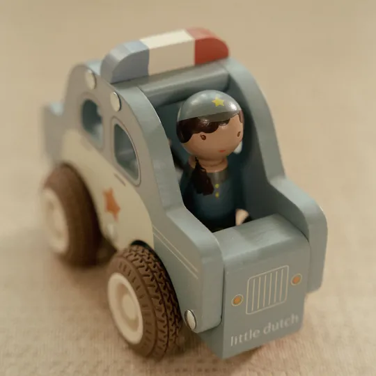 Little Dutch Politiewagen Inclusief Pegdoll – Hout