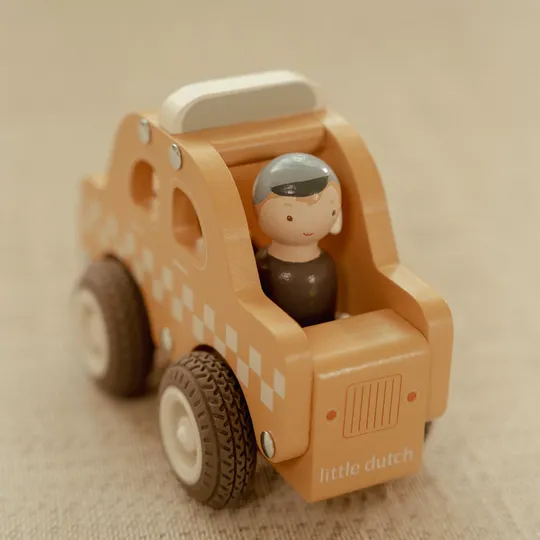 Little Dutch Taxi Inclusief Pegdoll – Hout