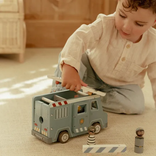 Little Dutch Politiewagen Inclusief Pegdolls – Hout