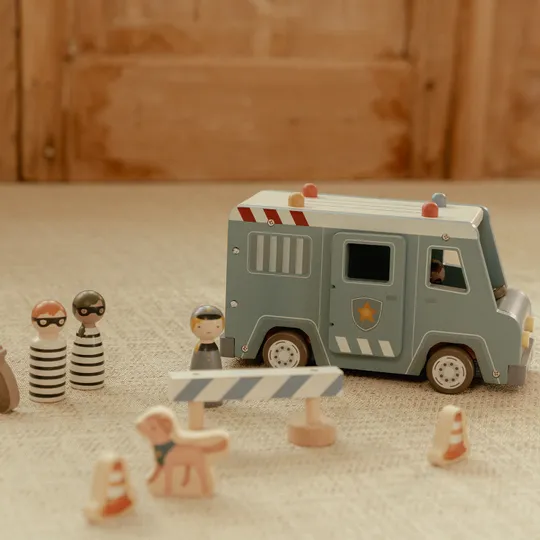 Little Dutch Politiewagen Inclusief Pegdolls – Hout