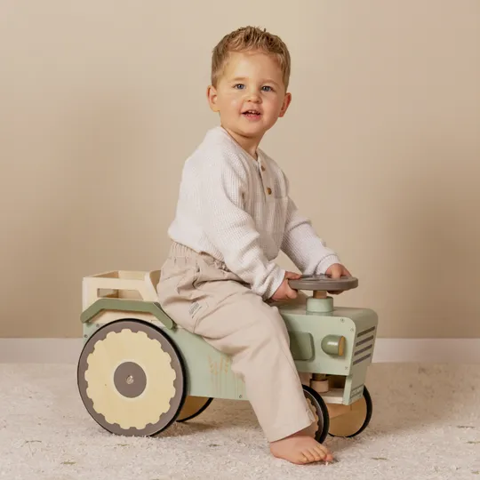 Little Dutch Houten 4-Wieler Tractor Little Farm FSC