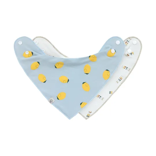 Lässig Bandana Slabbetjes Happy Fruits Lemon – 2 stuks