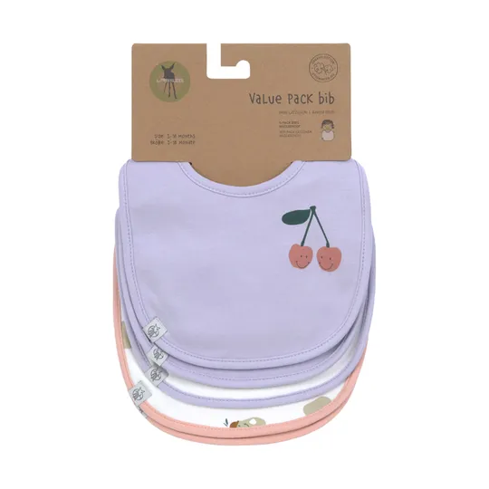 Lässig Slabbetje Happy Fruits Cherry – 5 stuks