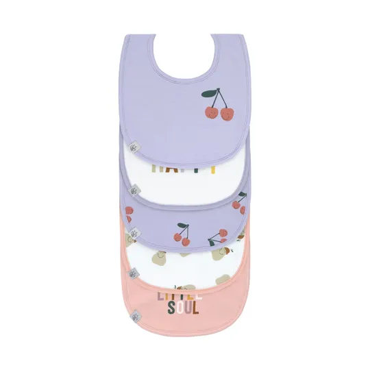 Lässig Slabbetje Happy Fruits Cherry – 5 stuks