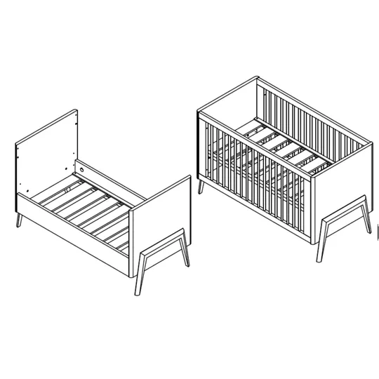 TWF Ledikant 70 x 140 Larvik