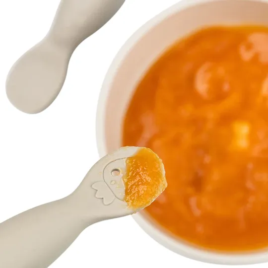 Done By Deer Tiny Farm Oefen Lepel Set - Powder 