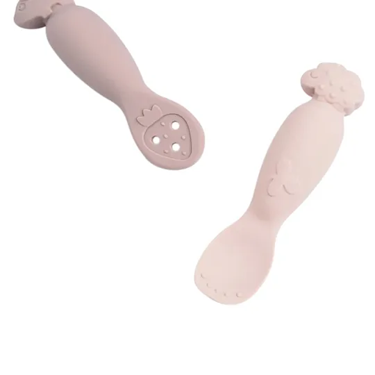 Done By Deer Tiny Farm Oefen Lepel Set - Powder 