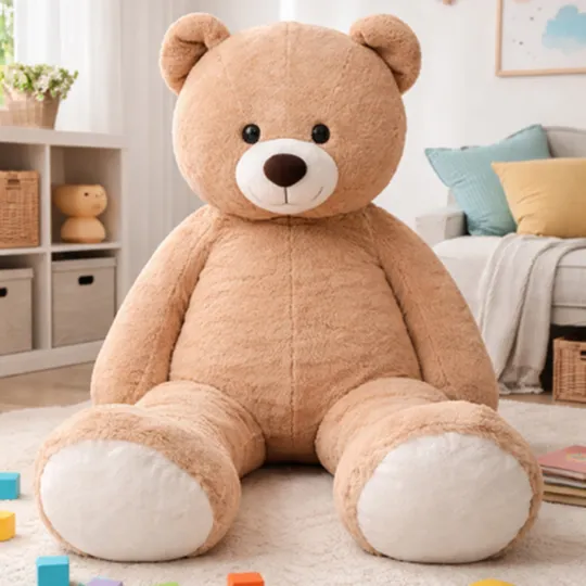 JollyPlush XXL Knuffelbeer - 150 cm - Beige