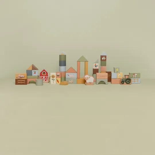 Tiamo Little Dutch Bouwblokken Little Farm FSC