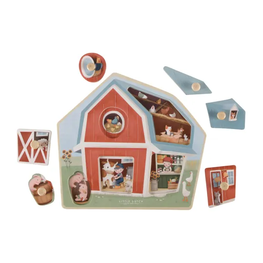 Little Dutch Houten Puzzel Little Farm FSC