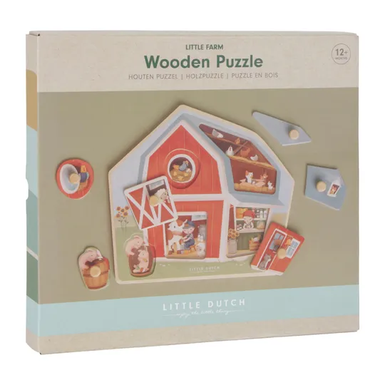 Little Dutch Houten Puzzel Little Farm FSC