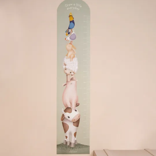 Little Dutch Muursticker Groeimeter Little Farm