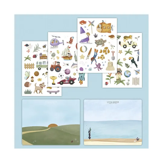 Little Dutch Raamstickers Jim & Friends