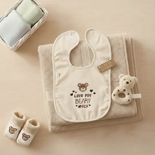 VIB Love You BEARY Much Slabber - One Size - Beige 