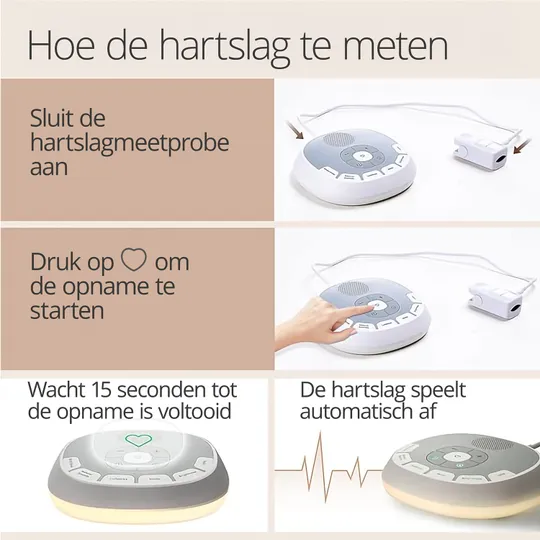 Luvion Dreamnest White Noise Met Hartslag Recorder 