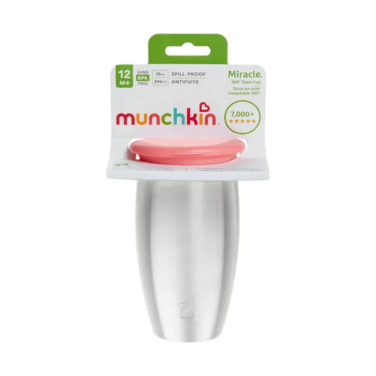 Munchkin Stainless Steel Miracle 360° Sippy Cup