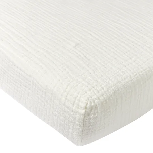 Meyco Baby Hydrofiel Hoeslaken Juniorbed - Uni - Offwhite - 70x140 cm