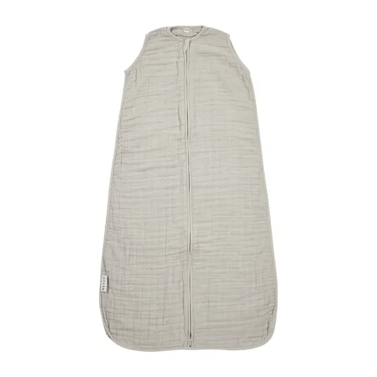 Meyco Baby Uni baby slaapzak Pre-Washed hydrofiel Greige 70 cm