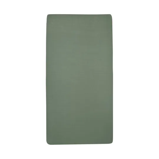 Meyco Ledikanthoeslaken Jersey Forest Green 60 x 120 cm