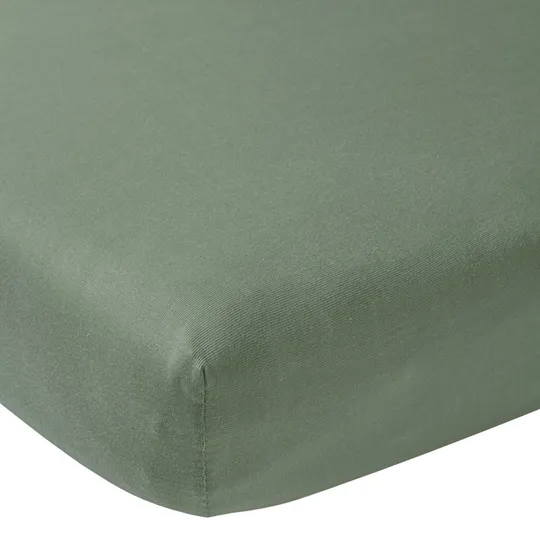 Meyco Ledikanthoeslaken Jersey Forest Green 60 x 120 cm