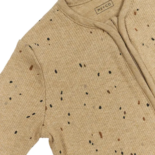 Meyco Rib Mini Spot Slaapzak Toffee