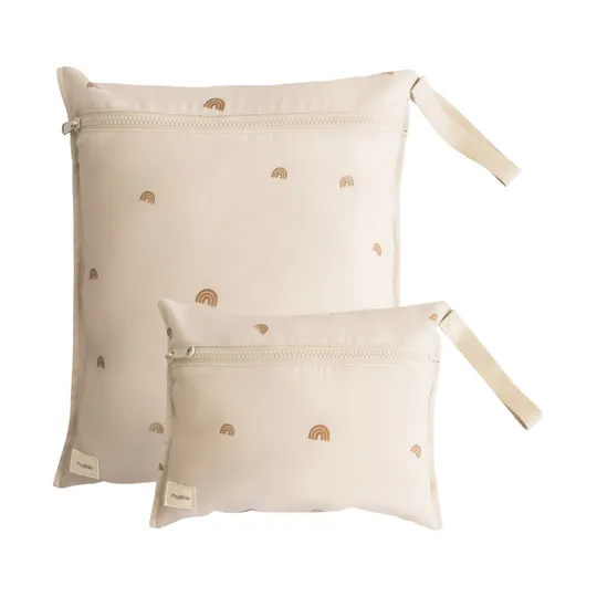 Mushie Waterbestendige Zakjes - 2 Stuks - Rainbow