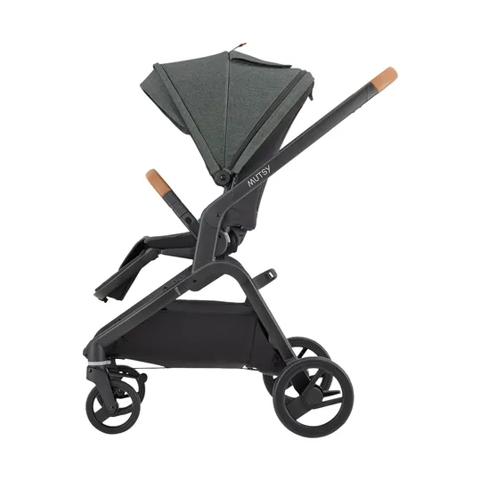 Mutsy Wandelwagen Flow Black Frame - Cognac Grip