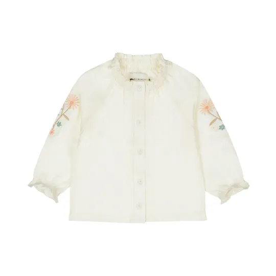 Dirkje Blouse met Lange Mouwen – Maat 62 – Sand