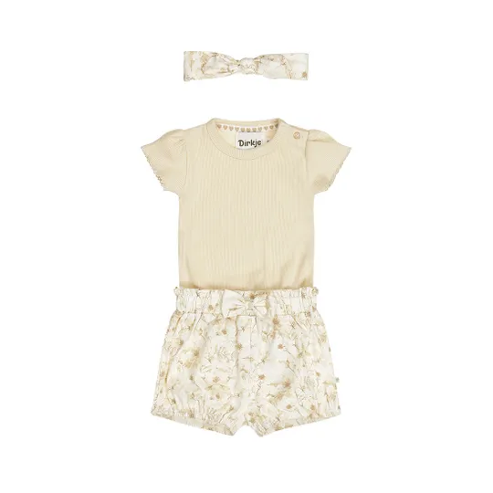 Dirkje 3-Delige Set - Maat 68 - Off-White