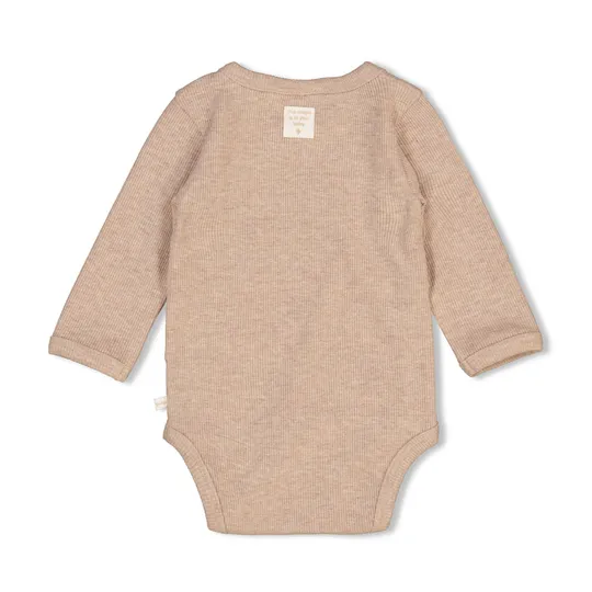 Feetje The Magic is in You Rib Wikkelromper - Taupe Melange