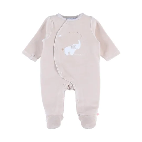 Noukie's B&M Pyjama - Fluweel - Beige Bali