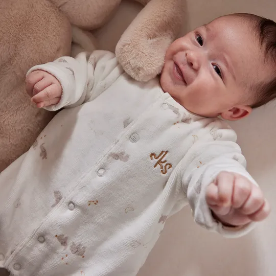 Noukie's B&M Pyjama - Fluweel - Bali en Moka