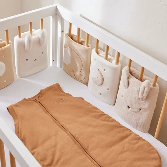 Noukie's B&M Slaapzak – Afritsbare mouwen – Jersey – Caramel