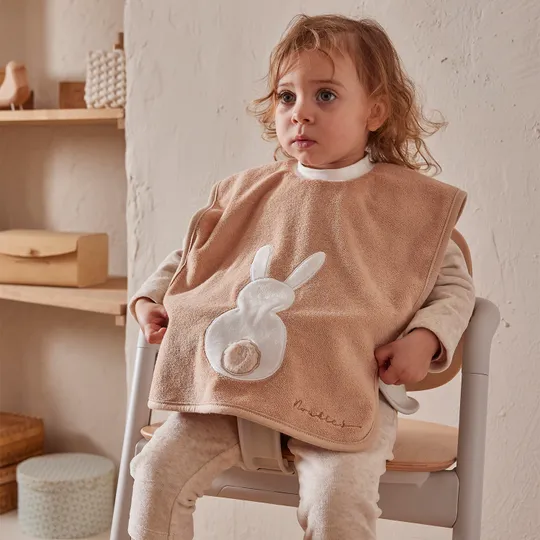 Noukie's B&M Slabbetje – Funny – Badstof – Moka