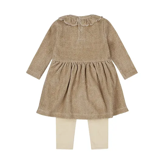 Dirkje Jurk + Legging - Beige Grey