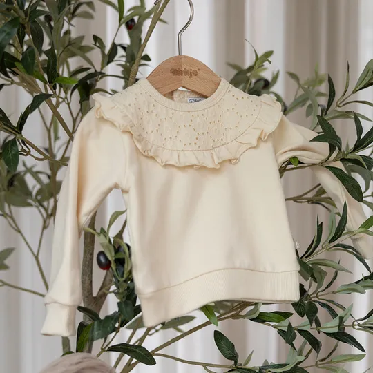 Dirkje Sweater Embroidery - Offwhite