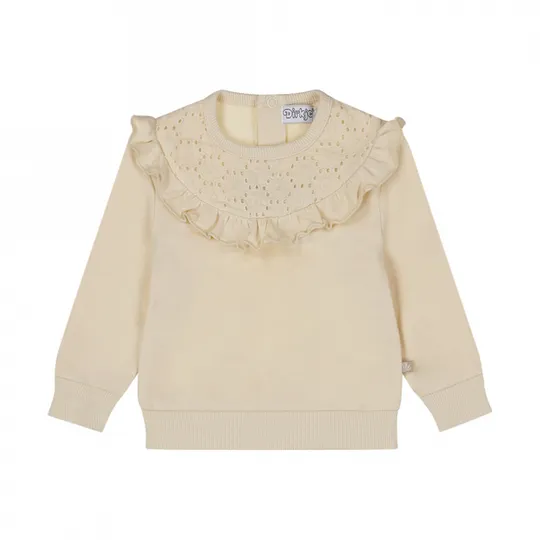 Dirkje Sweater Embroidery - Offwhite