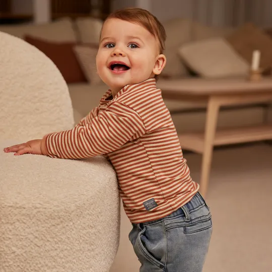 Dirkje Stripes T-shirt - Pebble